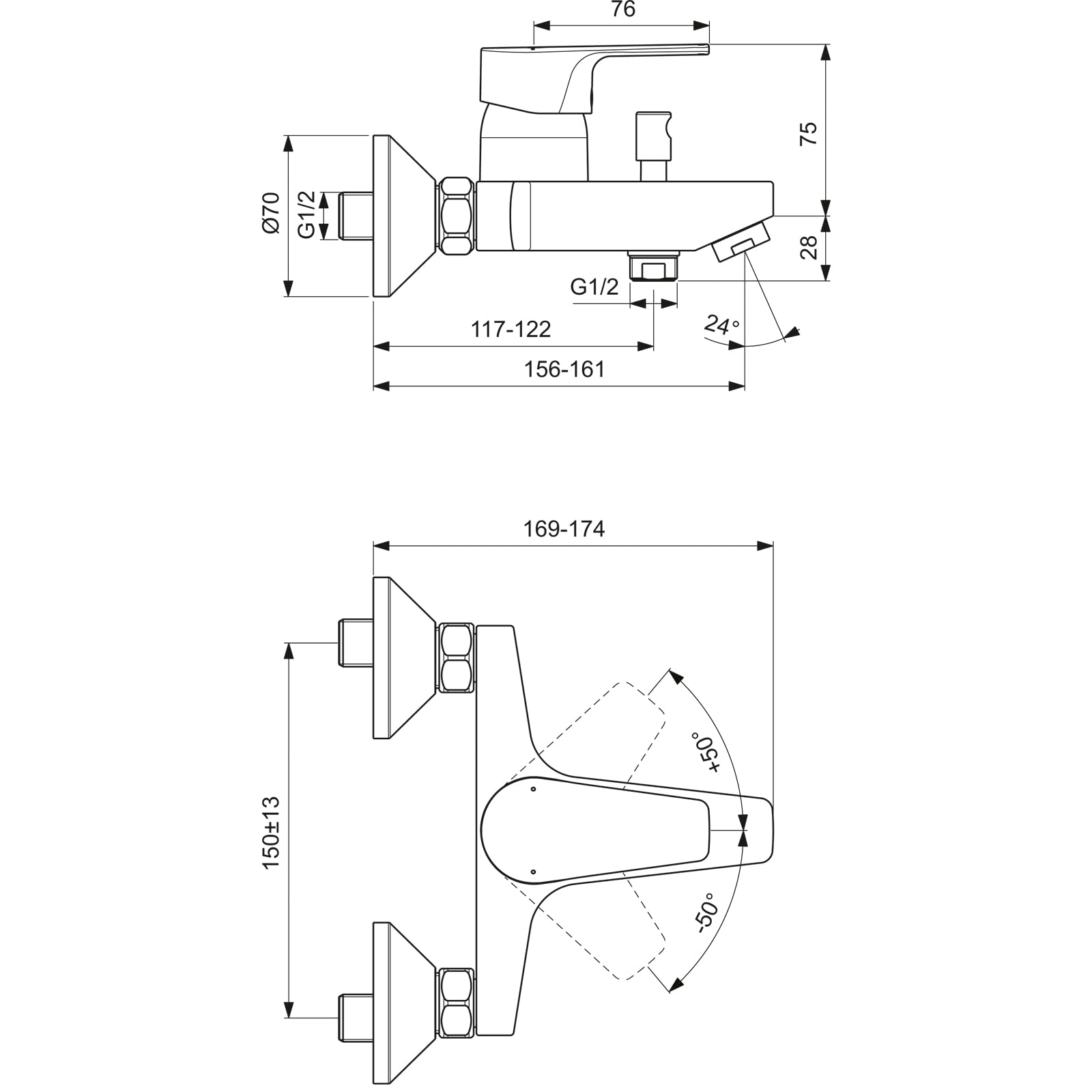 ideal-standard-bc692aa-cerafine-d-wannenarmatur-aufputz-chrom image 7