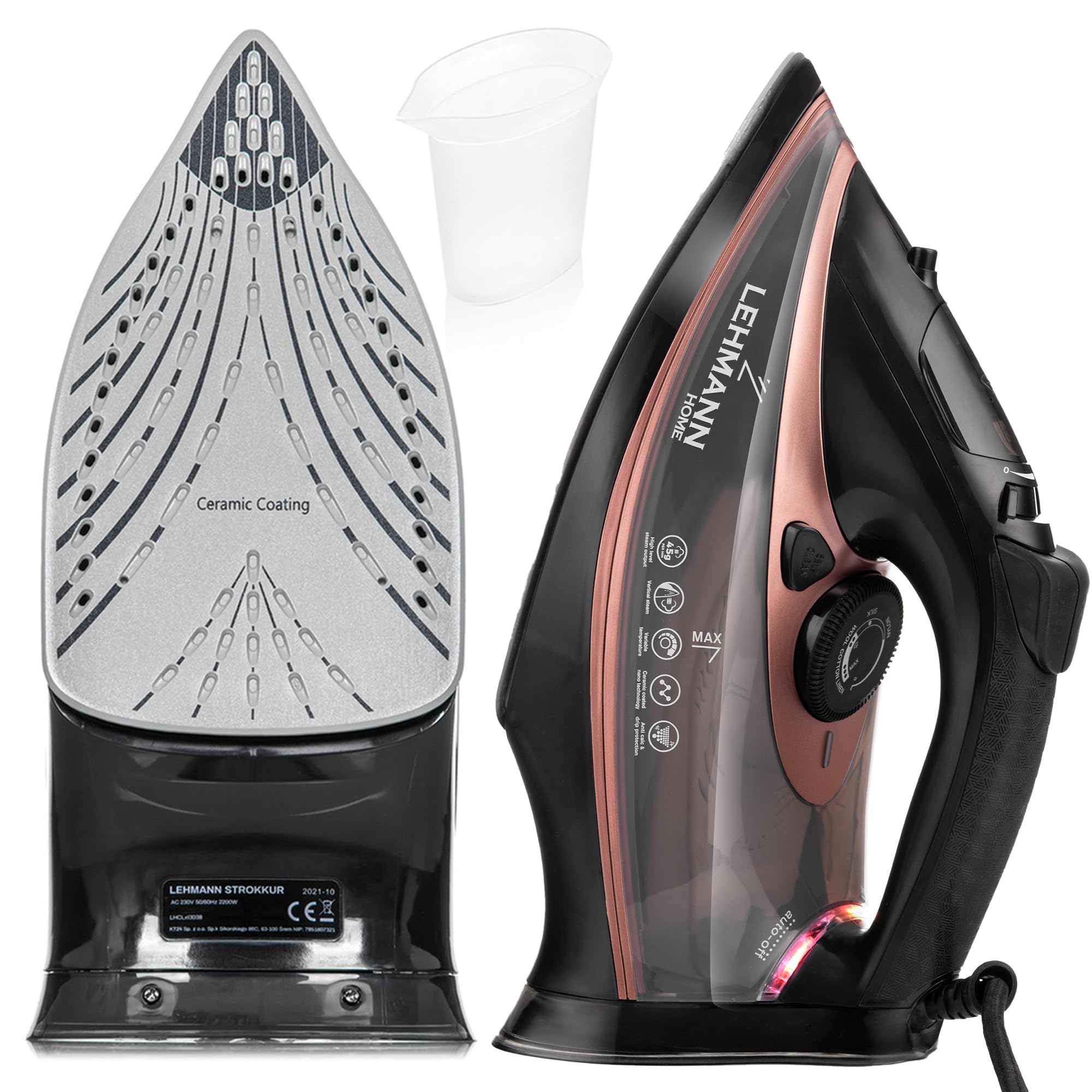 lehmann-dampfb-geleisen-3000w-schwarz-ros-gold-keramik image 1