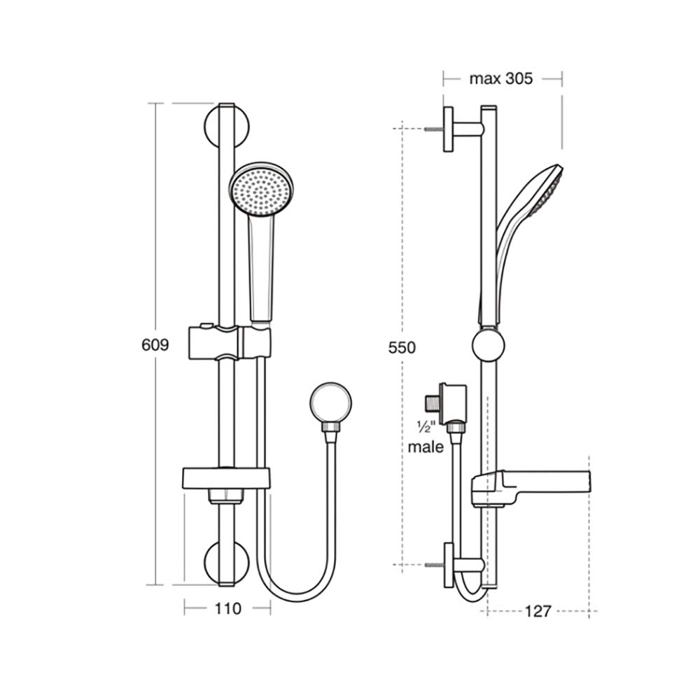 ideal-standard-idealrain-s1-duschset-regen-600-mm-chrom image 3