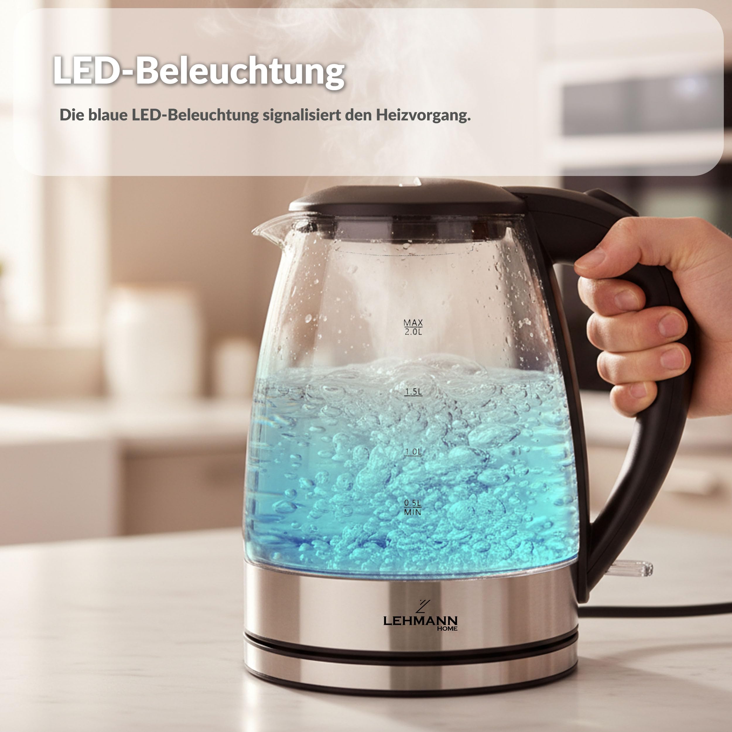 lehmann-wasserkocher-glas-2-l-2200-w-transparent-led image 6