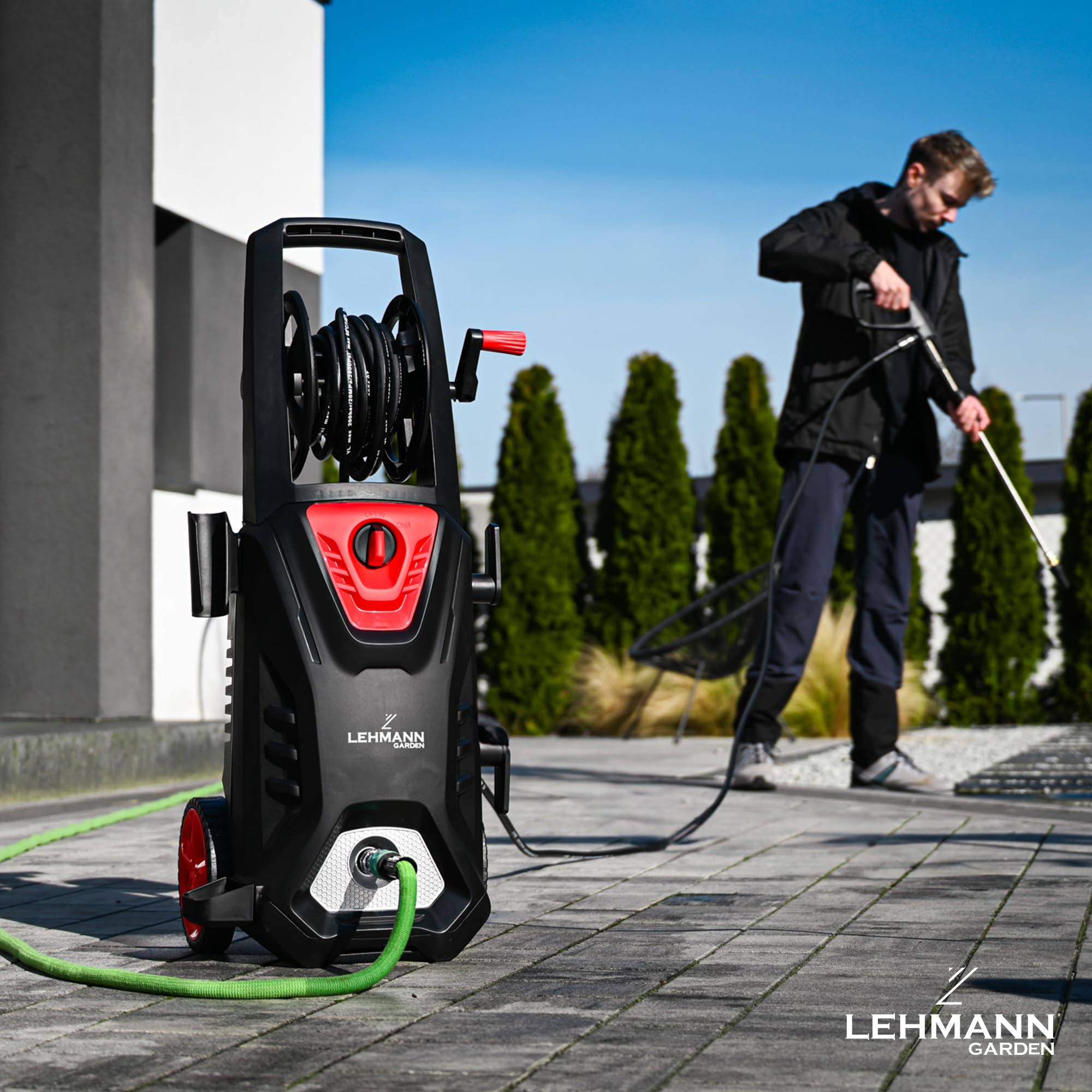 lehmann-colorado-hochdruckreiniger-3000w-260-bar-schwarz-rot image 2