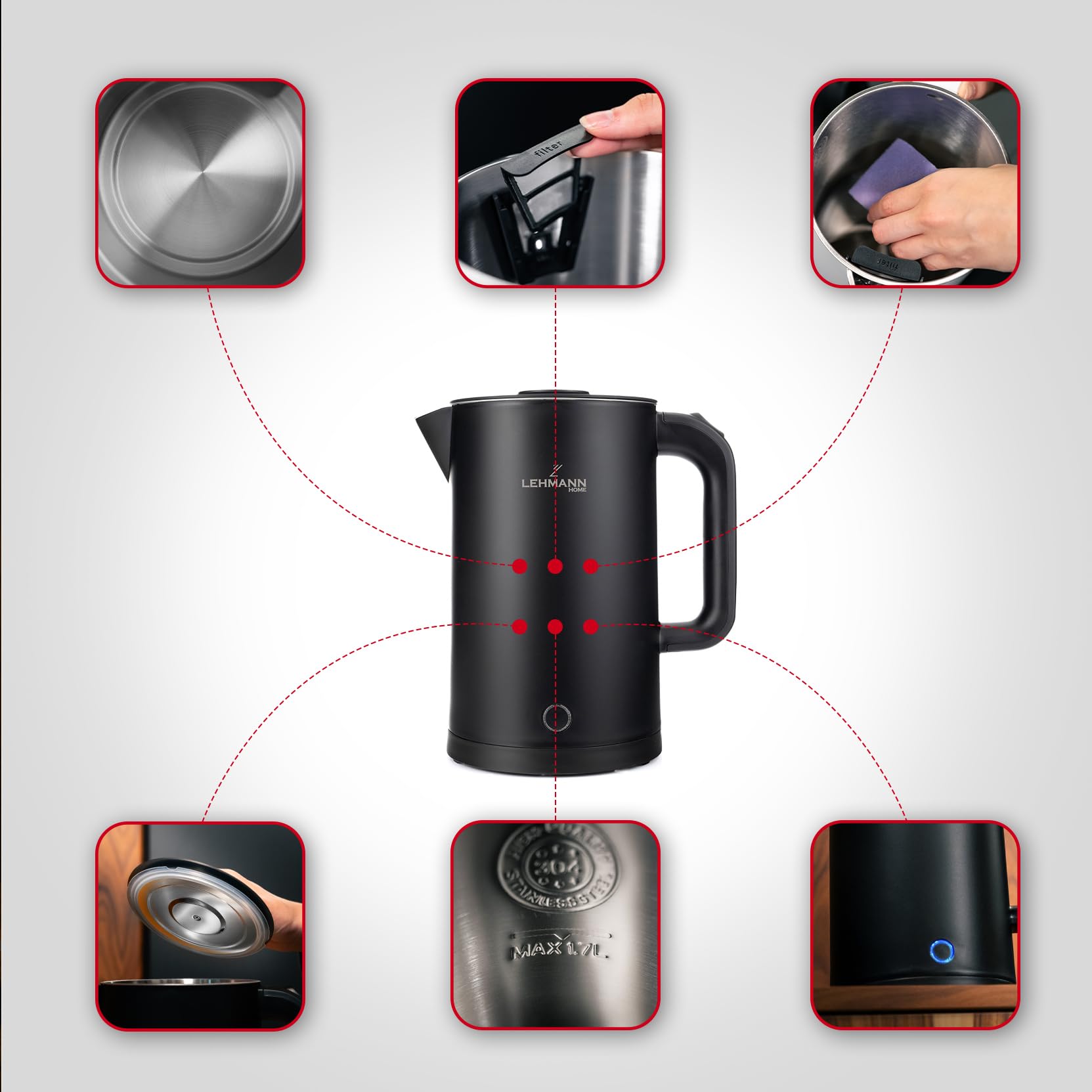 lehmann-wasserkocher-edelstahl-1-7l-2200w-schwarz image 4