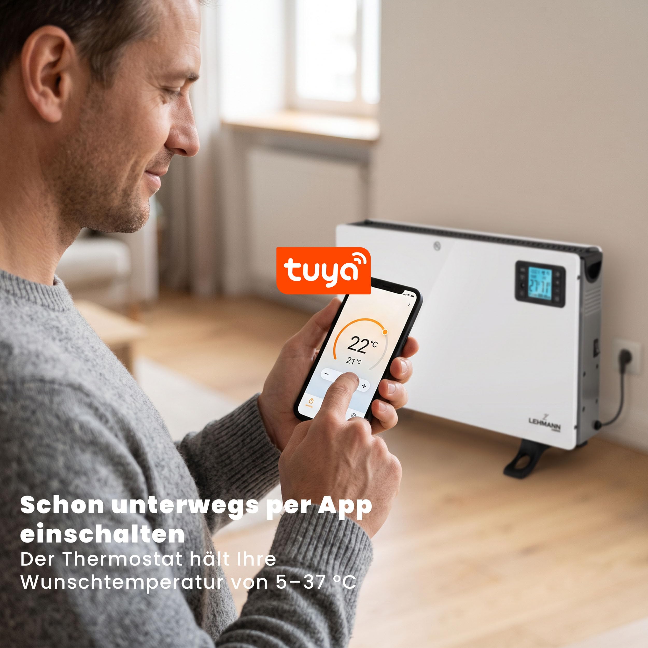 lehmann-konvektor-heizung-wlan-app-2000w-fernbedienung-timer image 2